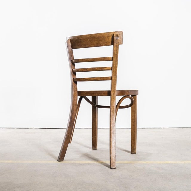 1960’s Ladderback Mid Oak Bentwood Dining Chairs - Set Of Four Good quality classic bentwood chairs with a typical 60’s...