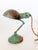 Antique Industrial Turquoise Heavy Brass Shelf or Hang Task Lamp, Articulating For Sale - Image 4 of 15