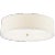 Walker Large Flush Mount in Gild with Cream Linen Shade Designer: kate spade new york Canopy: 8.75" Round Mounting: Flush...