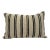 Turkish Hemp Pillow Cushion Natural Beige Black Pillow Cushion Cover 16" x 24" For Sale