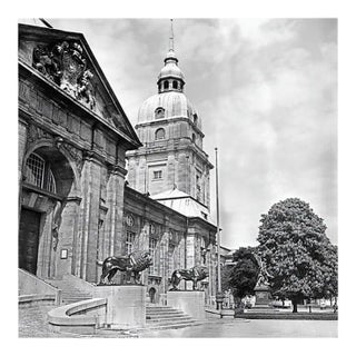 Entrance Gate State Museum Hesse Darmstadt, Germany, 1938, Printed 2021 For Sale