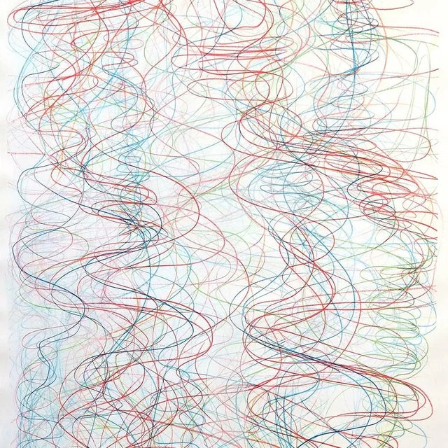 Contemporary Margaret Neill "Riprap 2" Drawing For Sale - Image 3 of 3