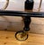 Vintage Colonial Sorrento Farfalla Drop Leaf Serving Trolley with Inlaid Brass Ornaments and Round Hinged Top, 1950s For Sale - Image 9 of 18