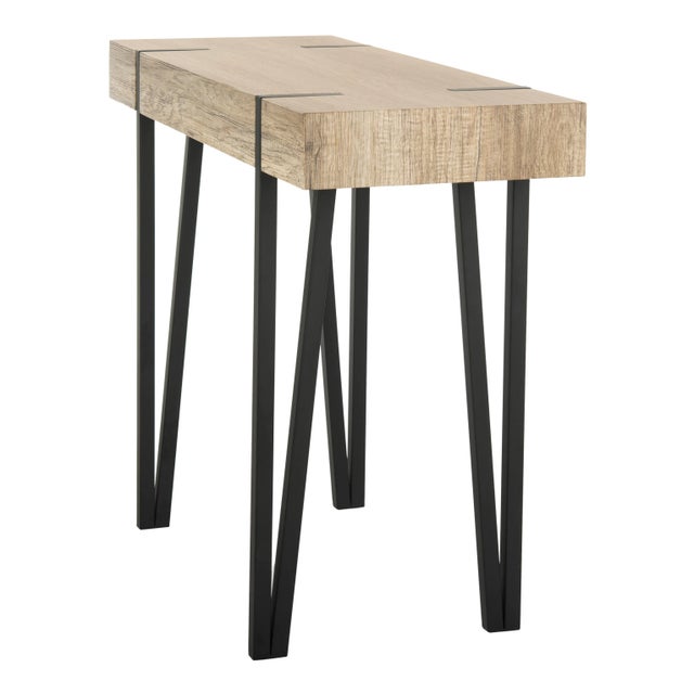 2020s Contemporary Console Table in Multi & Brown For Sale - Image 5 of 9