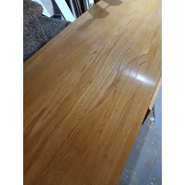 Mid 20th Century Mid-Century Modern Solid Elm Louvered 6-Drawer Dresser For Sale - Image 5 of 16