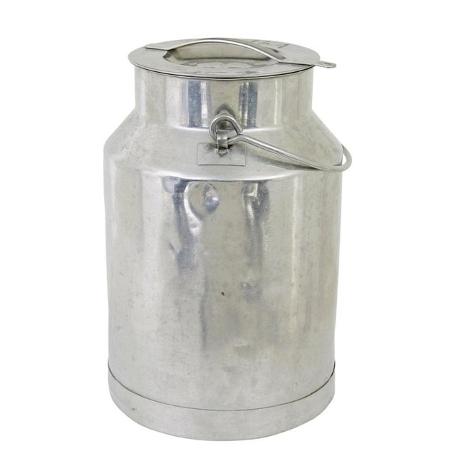 Mid-Century Stainless Steel Storage Vessel For Sale - Image 6 of 7