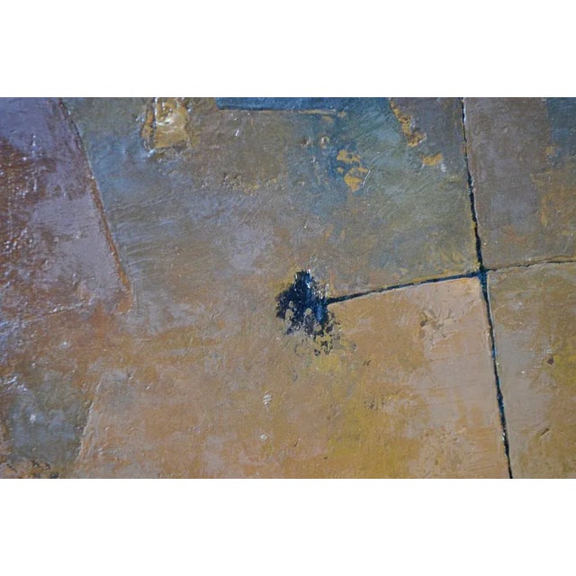J.b. Thiery, Abstract Painting, 1962, Oil on Wood Panel For Sale - Image 4 of 6