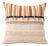 Rust & Indigo Textured Stripe Embroidered Cushion Cover 50 X 50 CMS Set of 2 For Sale