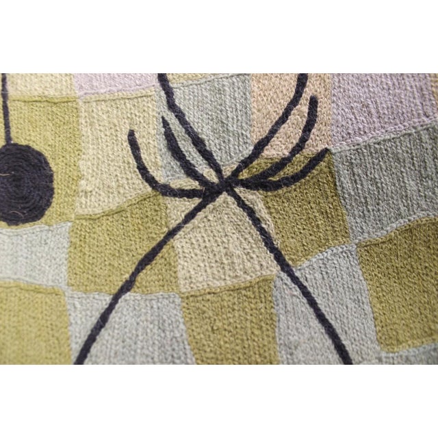 Cubist Hand-Stitched Wool 'Cubist' Rug -- 3' X 4'10