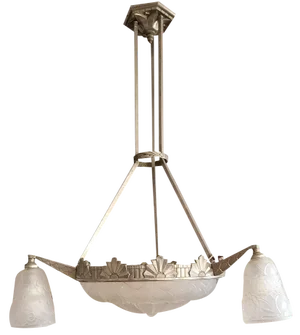 Art Deco Chandelier by Muller Frères, 1930