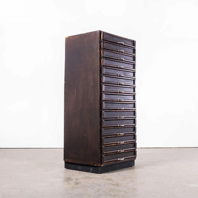 Multi Drawer Collectors Bank of Drawers, 1930s For Sale - Image 10 of 10