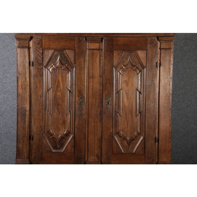 Antique Baroque Cabinet with Bastion Panels, 1730 For Sale - Image 10 of 18