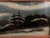 Antique Large Fancy Frame Reverse Painted Picture Catholic Church 47.25” X 19.25 Lovely Evening Moonshine Off Lake For Sale - Image 4 of 17