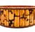Tan Vintage Burnt Bamboo Basket With Woven Rattan Base – Boho / Organic Modern / Tropical For Sale - Image 8 of 12