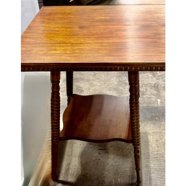 Antique Two-Tier Parlor Table For Sale - Image 10 of 10