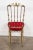Pair of 1960s Italian Brass Chiavari Side Chairs With Red Velvet Seats For Sale - Image 9 of 12