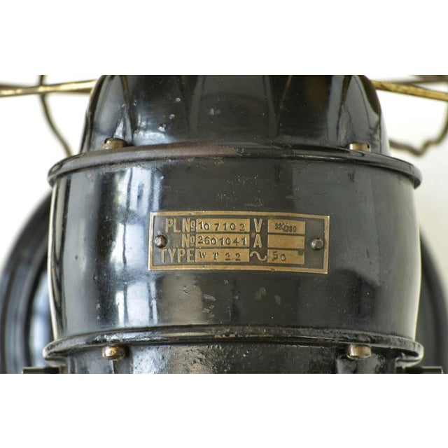 WT 22 Table Fan by Peter Behrens for AEG, Germany, 1909 For Sale - Image 12 of 14