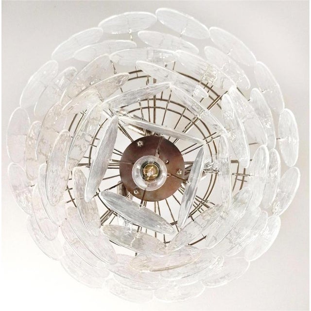 Murano Glass Discs Chandeliers, 1990, Set of 2 For Sale - Image 11 of 14