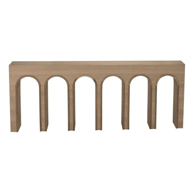 The Enzo Console, Extra Large in White Oak, offers a sleek, modern aesthetic with natural warmth. Crafted from premium...