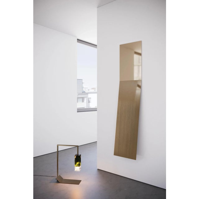 Contemporary Fading Brass Mirror by Formaminima For Sale - Image 3 of 5