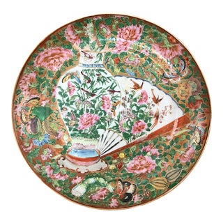 19th Century Famille Rose Plate For Sale