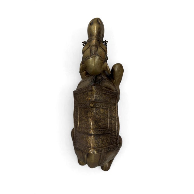 Ornate Bronze Camel Sculpture For Sale - Image 10 of 11