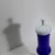A Carlo Moretti Murano apothecary jar in striking cobalt blue and white cased glass, designed and handcrafted in Italy...