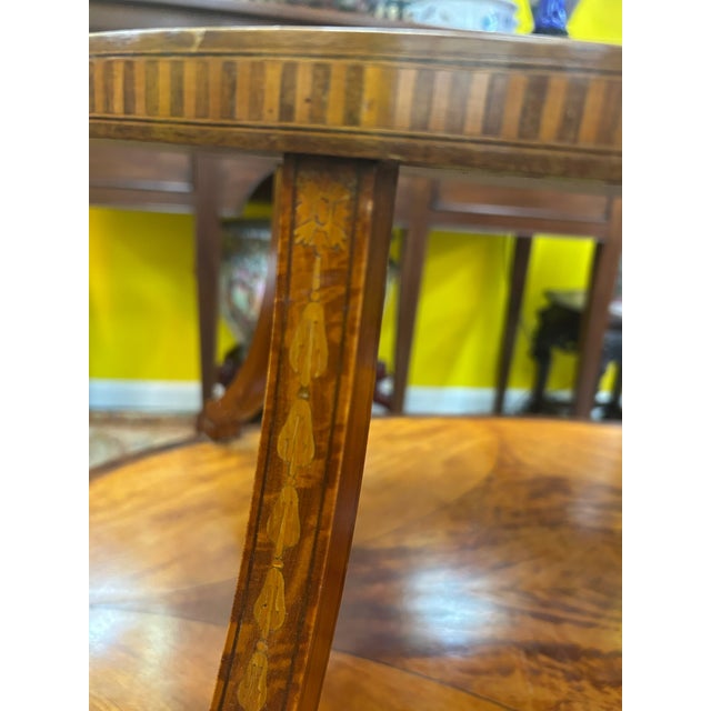 Wood Antique Two Tier Edwardian Style Butler's Table For Sale - Image 7 of 12