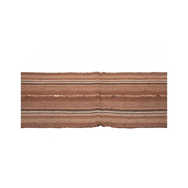 Brown Vintage Turkish Kilim Rug - 2`1″ X 5`5″ For Sale - Image 4 of 6