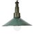 Industrial Green Enamel Military Pendant Lamp with Cast Aluminium Top, 1960s For Sale