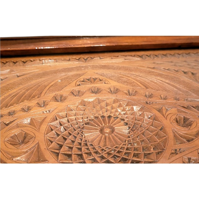 Victorian English Walnut Serving Tray, 1890s For Sale - Image 5 of 14