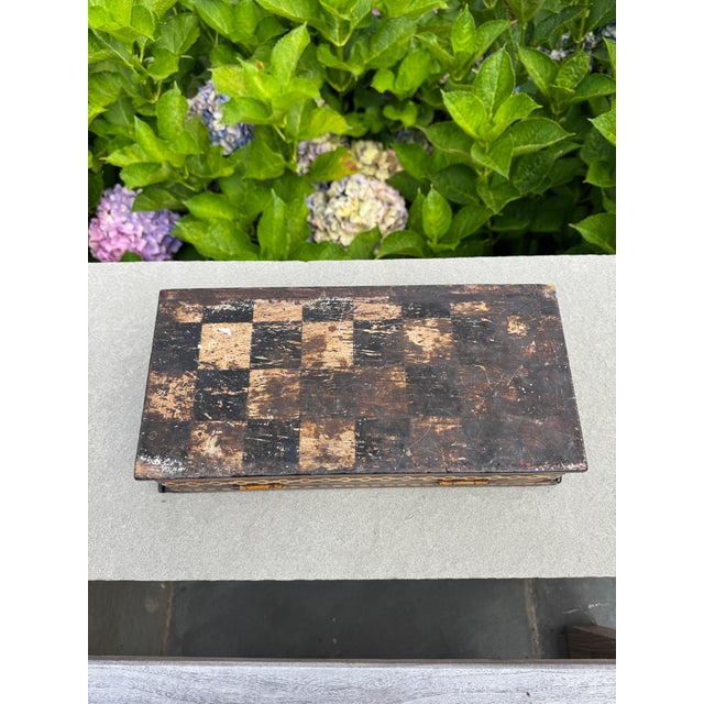 Mid 20th Century Hand Painted Anglo-Indian Wooden Box For Sale - Image 9 of 9