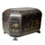 An early 19th century Chinese export black lacquer tea caddy, richly decorated with hand painted gilt scenes depicting...
