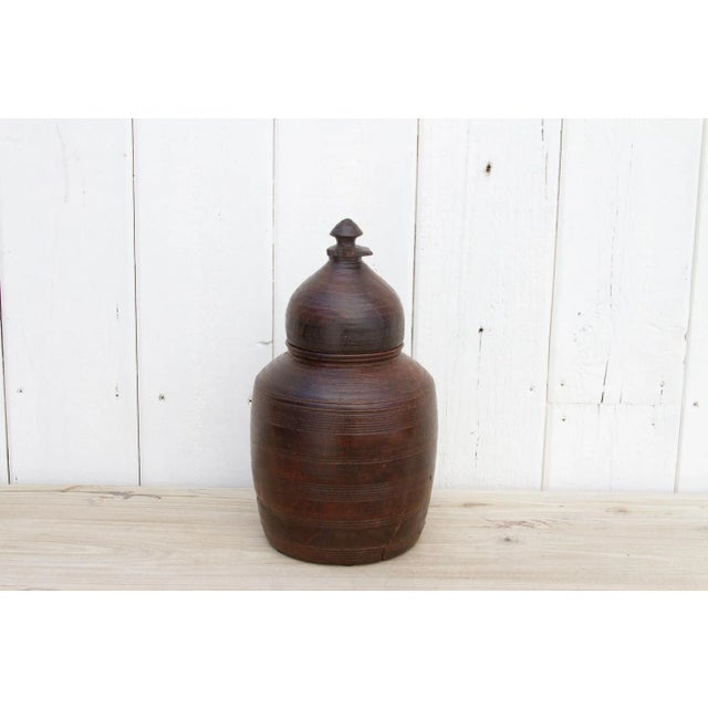 19th Century 19th Century Tall Nepalese Antique Container For Sale - Image 5 of 11