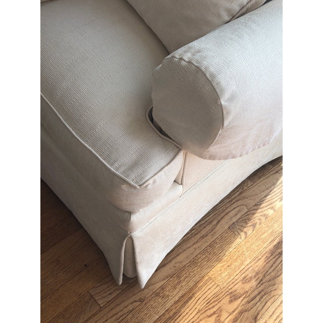 Isenhour White Fabric Couch Chairish