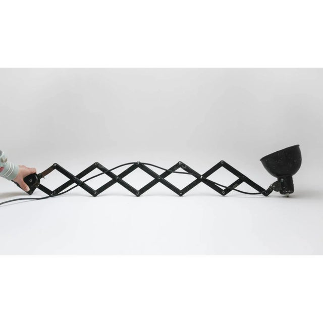 Mid-Century Industrial Scissor Lamp, 1960s For Sale - Image 6 of 12