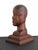 Figurative American Folk Art Hand Carved Pine Bust of an Gold Coast African Man Dated 1936 For Sale - Image 3 of 6