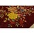 1930s 1930s Ruby Red Modern Floral Antique Chinese Art Deco Carpet 8'10" X 11'8" Rug For Sale - Image 5 of 9