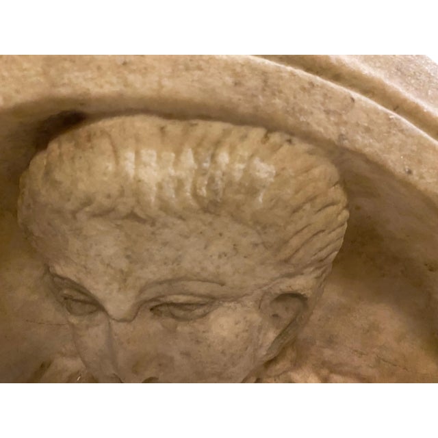 Stone Ancient Roman Carved Marble Roundel For Sale - Image 7 of 11