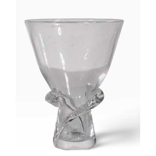 Steuben Mid 20th Century Steuben Crystal Twist Vase For Sale - Image 4 of 8