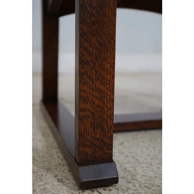 Stickley Harvey Ellis Design Mission Oak Armchair For Sale - Image 9 of 12