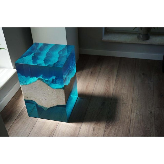 Contemporary Mountain Side Table from Eduard Locota For Sale - Image 3 of 9