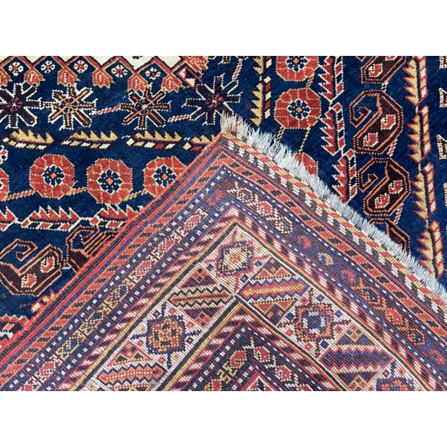 Textile Antique Persian Qashqai Rug 4’11" X 7’4" For Sale - Image 7 of 8