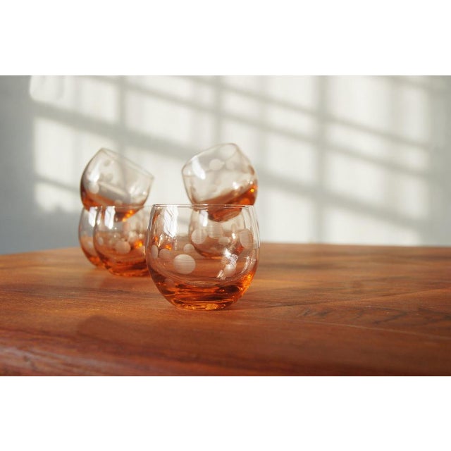 Vintage Roly Poly Glasses, 1940s, Set of 6 For Sale - Image 4 of 7