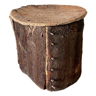 Artisan Cork Side Table, Portugal, Early 20th Century For Sale