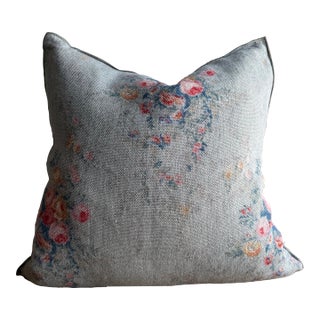 French Linen Accent Cover – Pompadour Nuage 26 For Sale