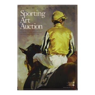 "Before the Race" Sporting Art Auction Advert Sign For Sale