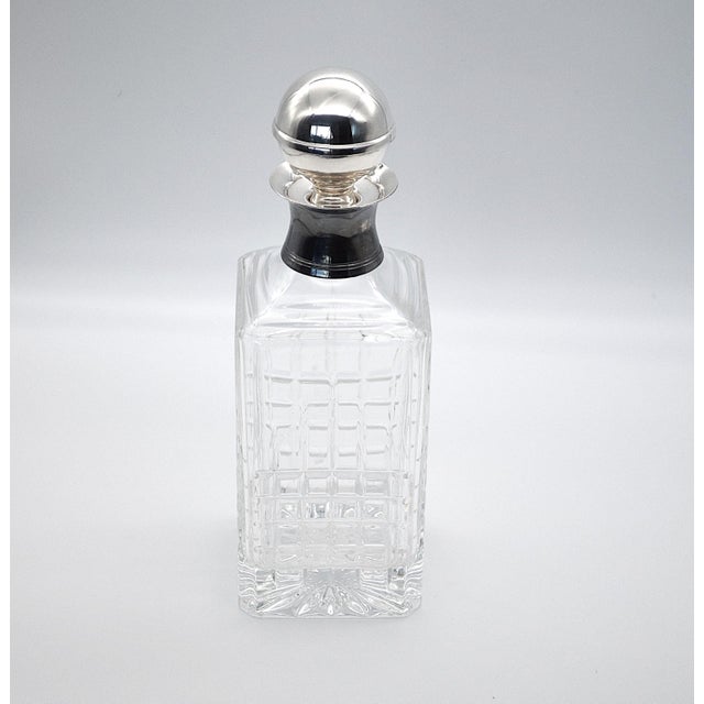 Crystal Whisky Decanter by Masini Florence, 1980s For Sale - Image 9 of 9