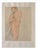 Auguste Rodin, Young Semi Nude Model, Signed Engraving For Sale