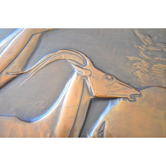 Mid-Century Modern Copper Antelope from Amaranto, 1960s For Sale - Image 4 of 9